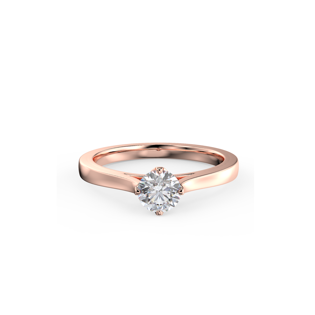 Pierścionek zaręczynowy z diamentem 0,45 ct
