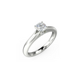 Pierścionek zaręczynowy z białego złota z diamentem 0,40 ct