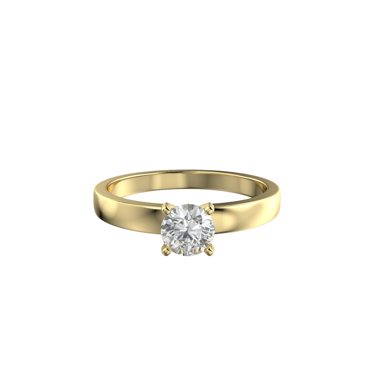Minimalistyczny pierścionek z diamentem 0,40 ct