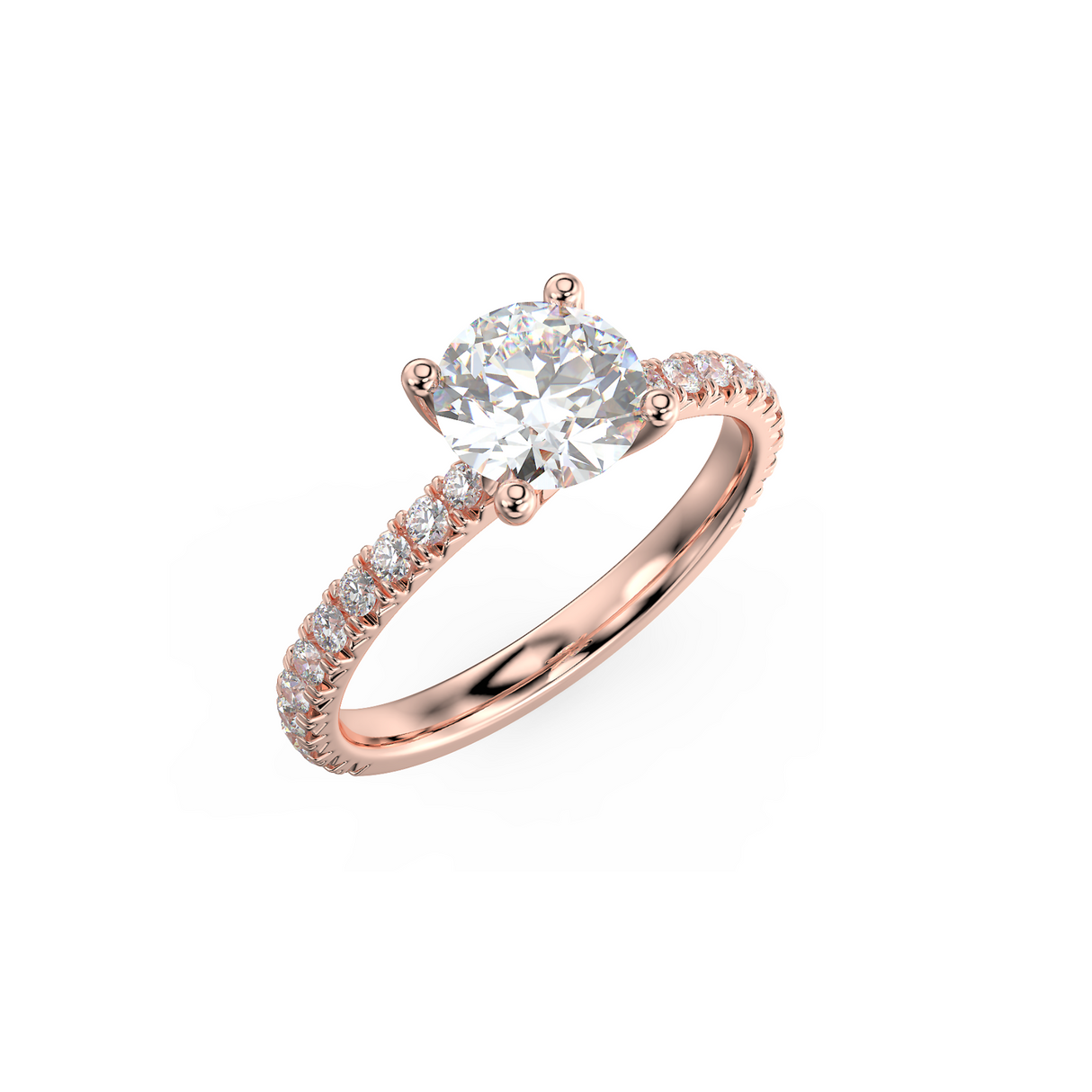 Rosé Allure - pierścionek zaręczynowy z diamentami 1,25 ctw