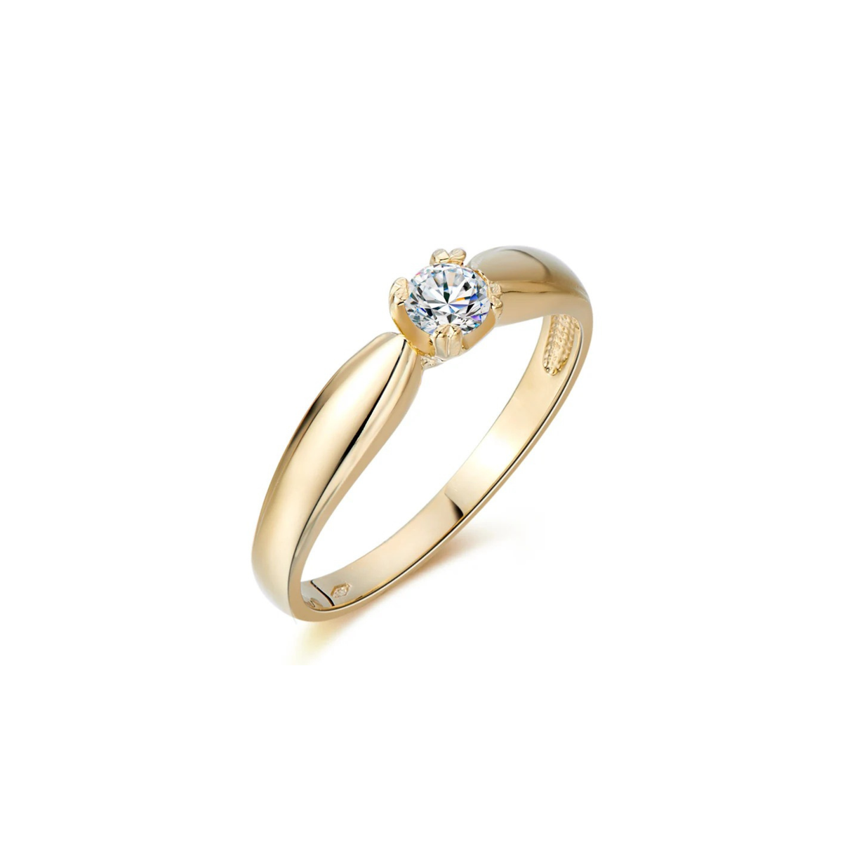 Pierścionek zaręczynowy z diamentem 0,15ct