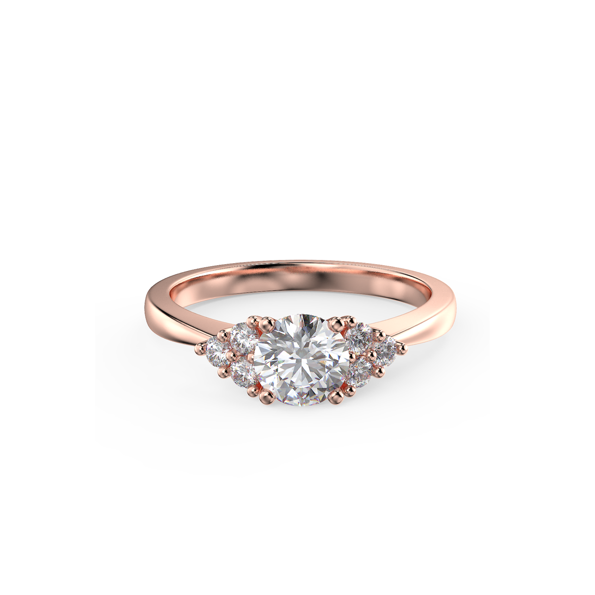 Pierścionek zaręczynowy Królowej Anny z diamentami 0,62 ct