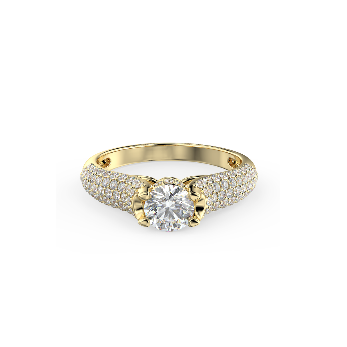 Radiant Glow - pierścionek z diamentami o masie 0,89 ctw