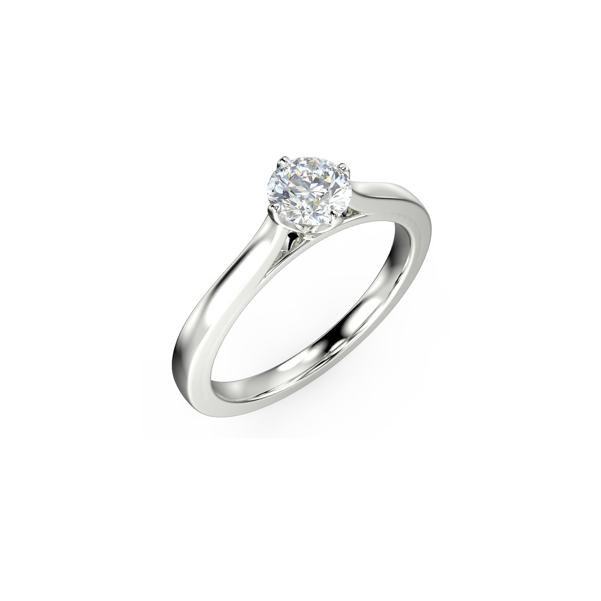 Pierścionek zaręczynowy z diamentem 0,45 ct