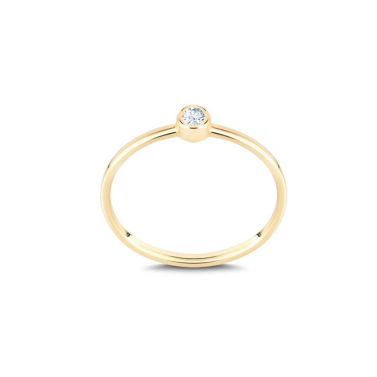 Delikatny pierścionek z brylantem