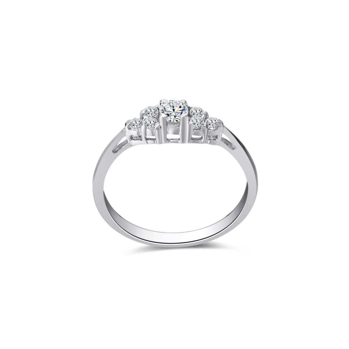 Klasyczna Elegancja - pierścionek z diamentami 0,22ctw