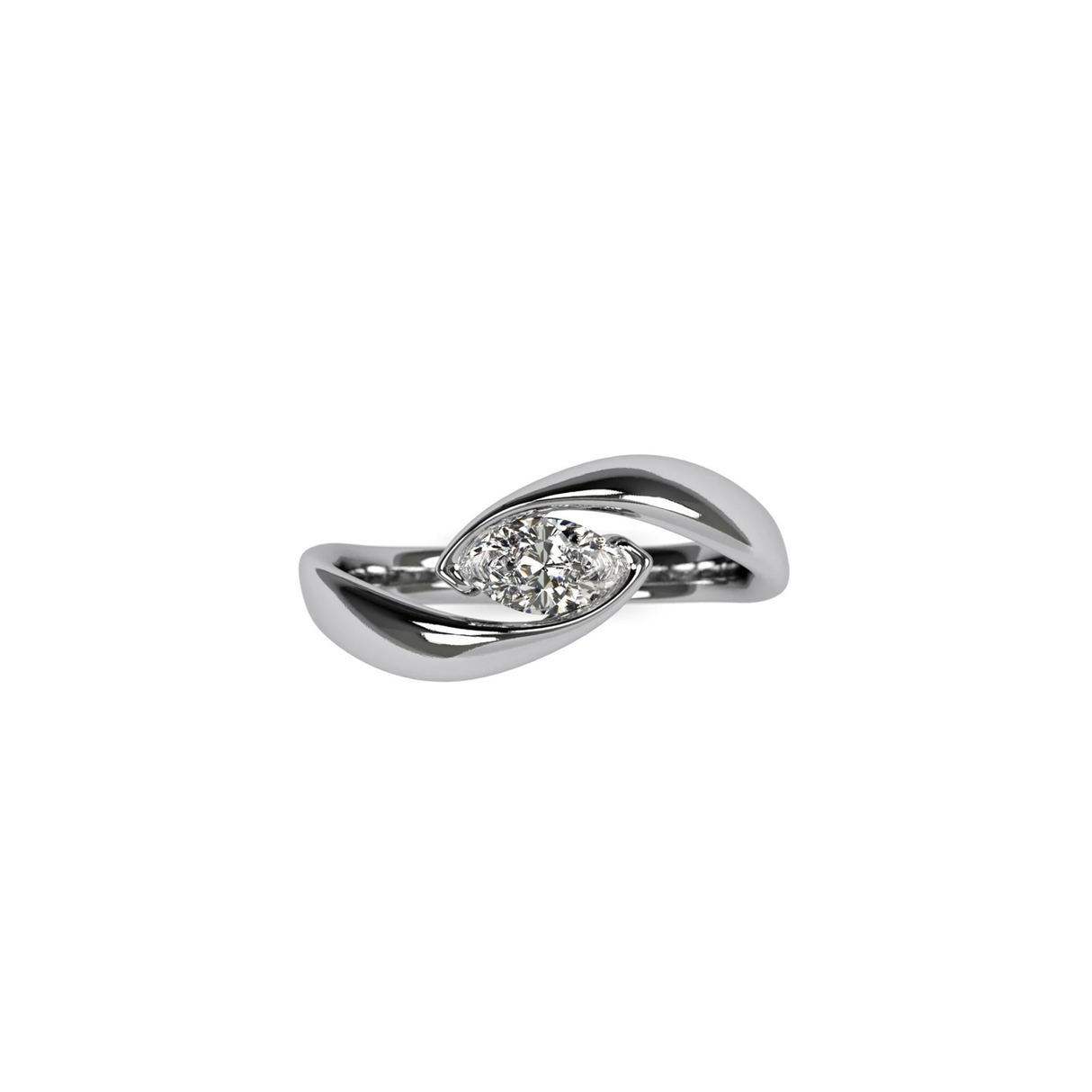 Crystal Eye – perfekcyjna oprawa diamentu o szlifie marquise