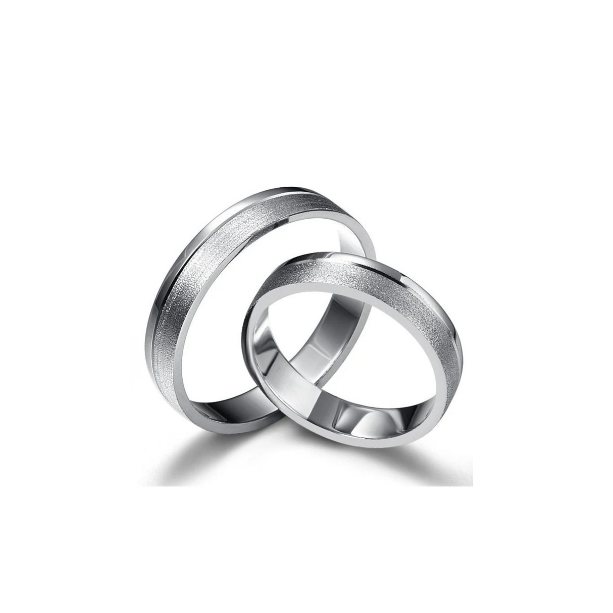 Obrączki z białego złota - blask gwiazd