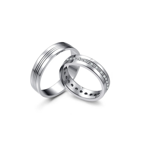 Piękne obrączki z białego złota