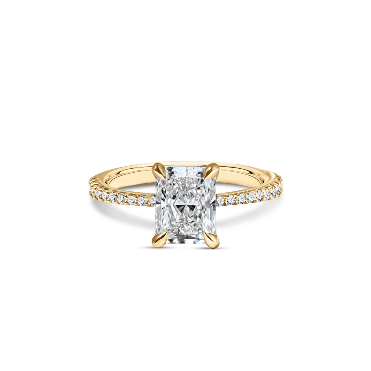 Timeless Shine - pierścionek zaręczynowy z 1,5ct diamentem w szlifie radiant