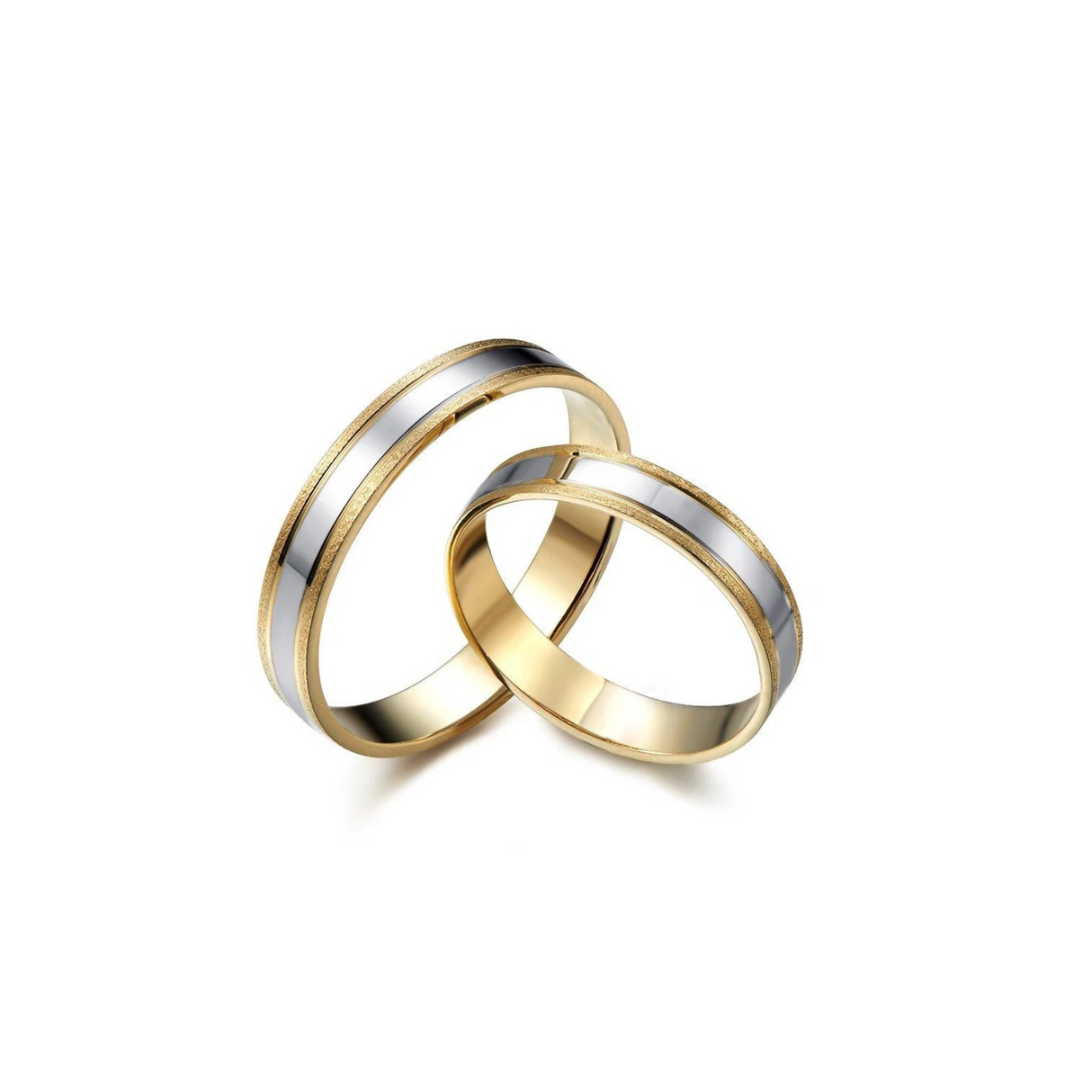 Obrączki z dwukolorowego złota