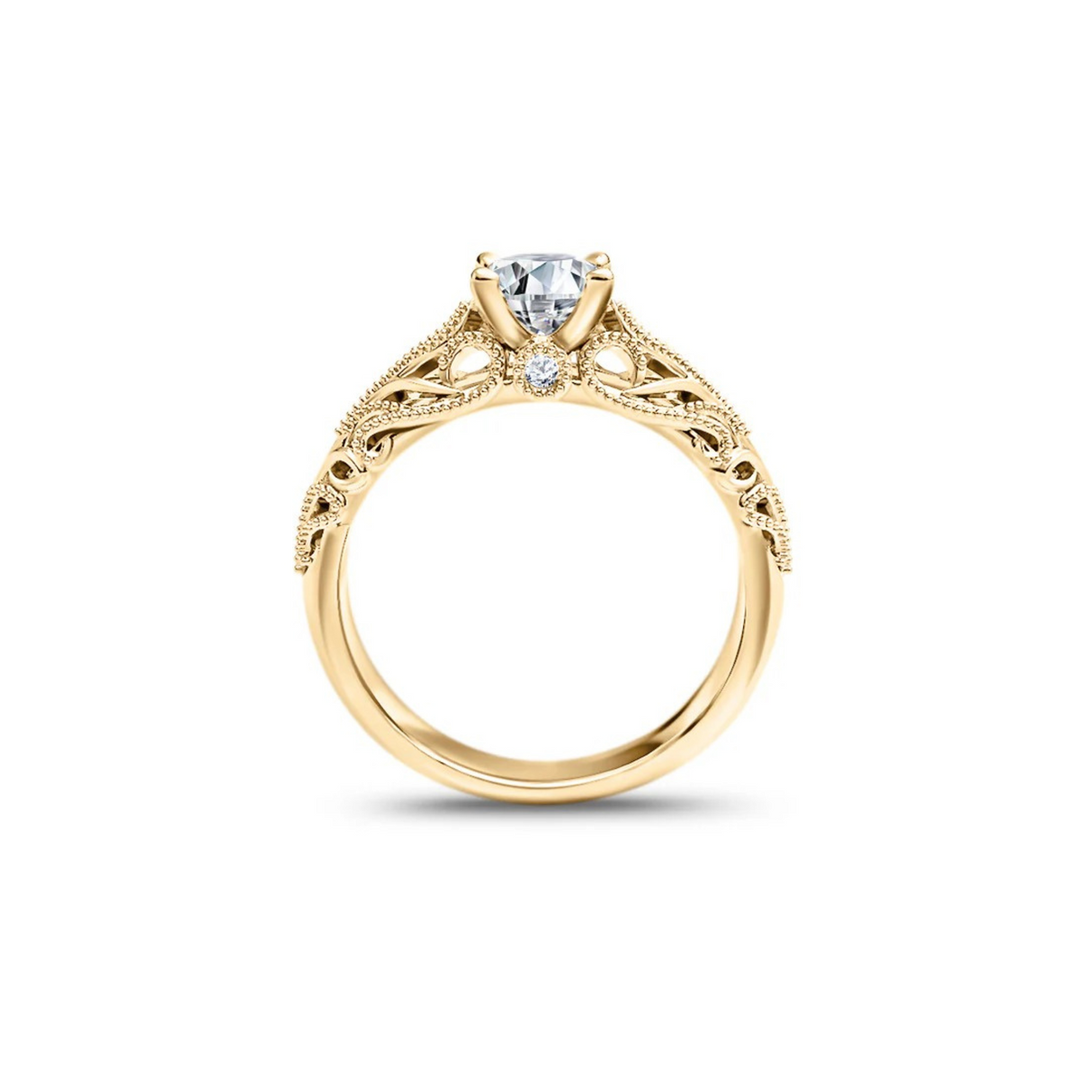 Dekoracyjny pierścionek z diamentem 0,50ct