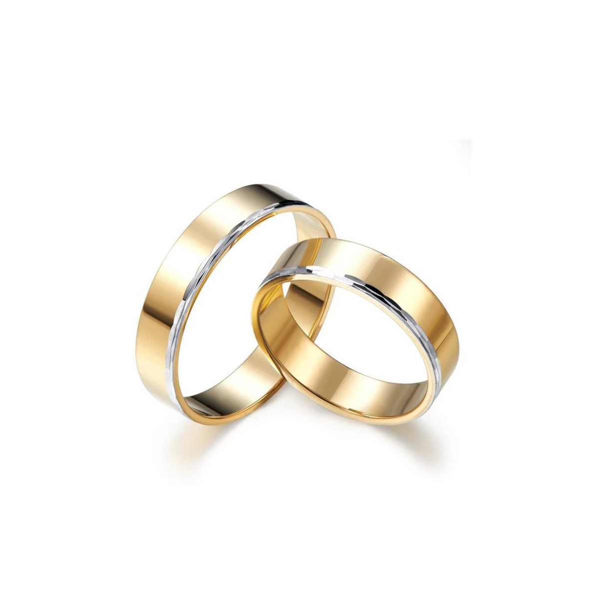 Złote obrączki z ciekawym akcentem