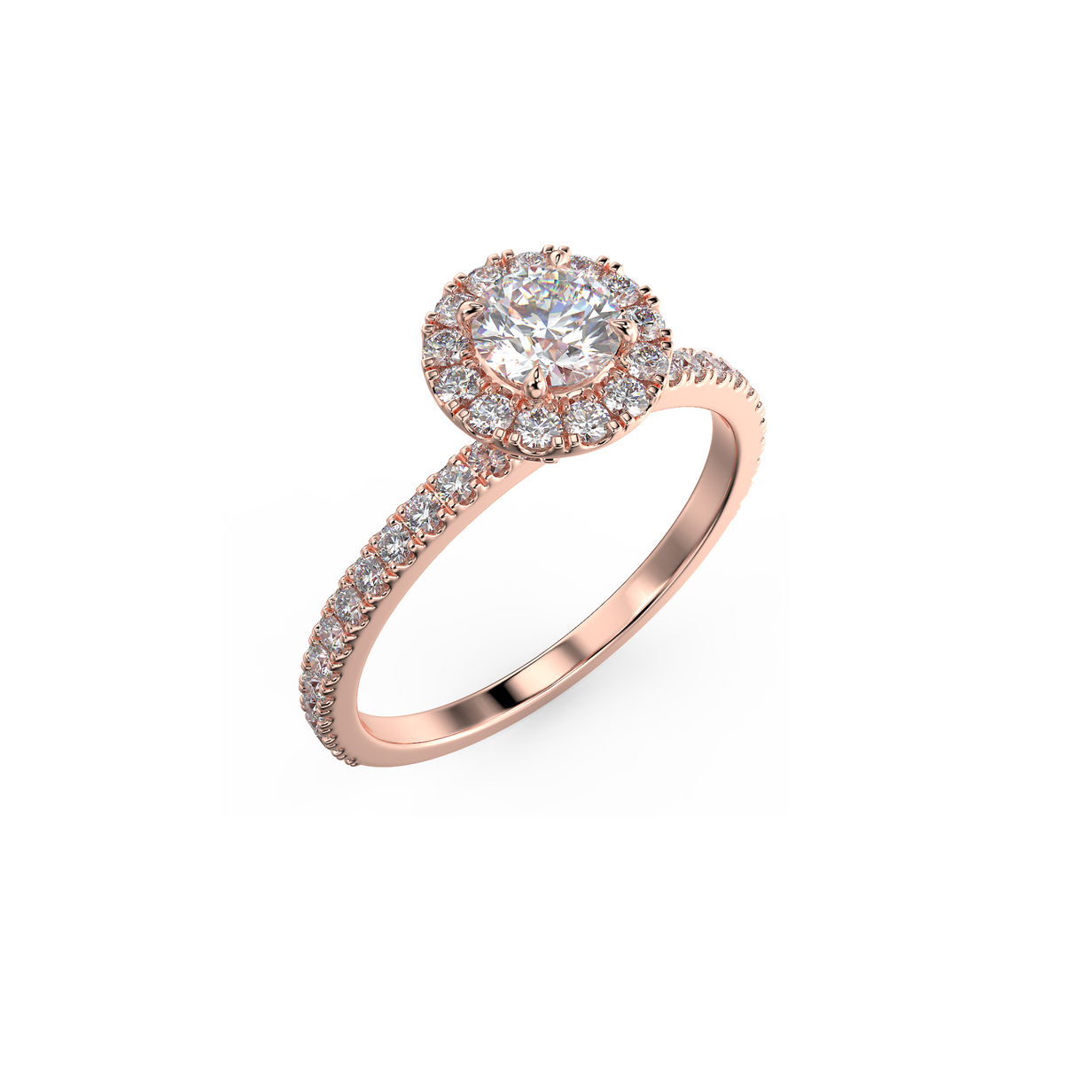 Aurora Glow - pierścionek zaręczynowy z diamentami 0,73 ctw