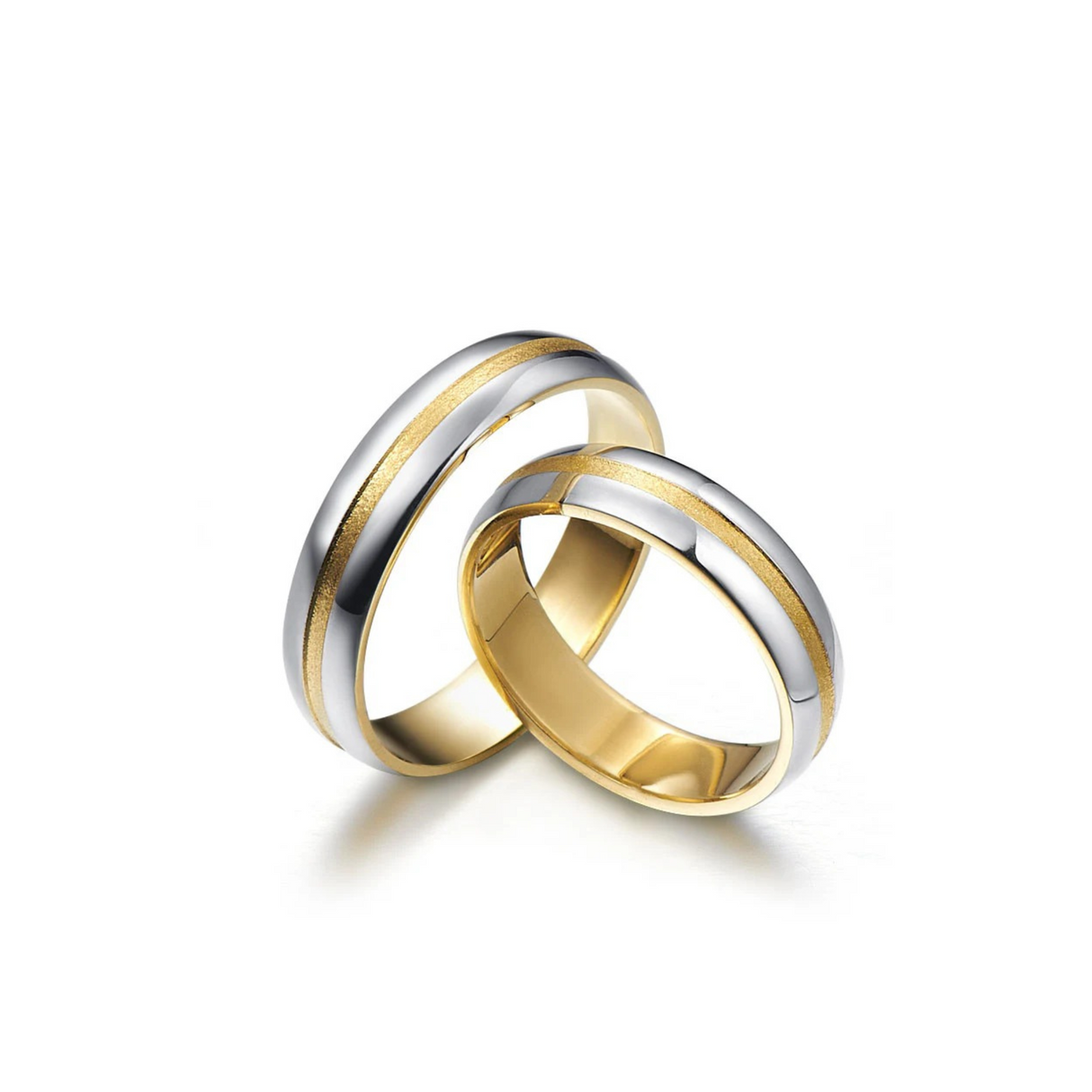 Prześliczne dwukolorowe złote obrączki