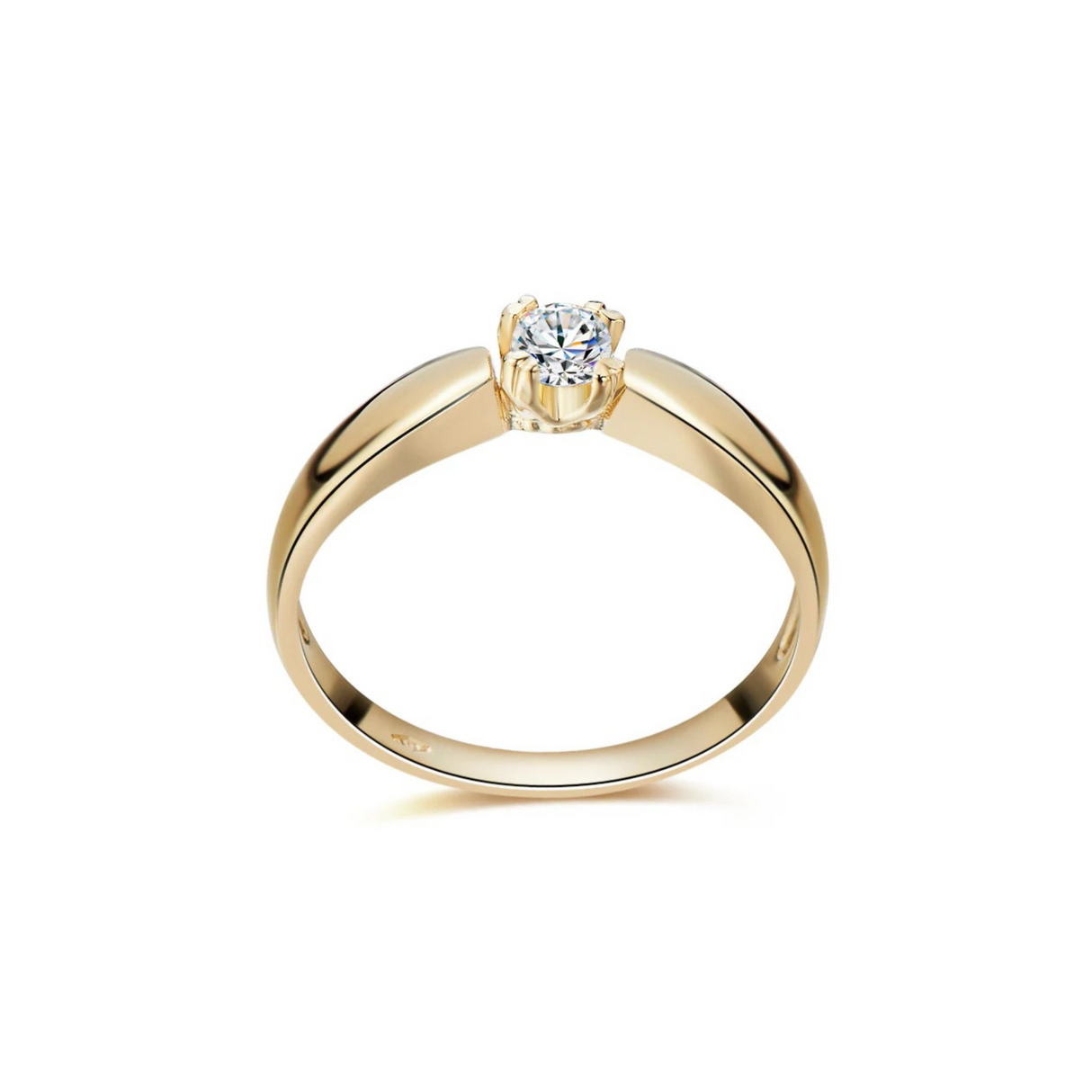 Pierścionek zaręczynowy z diamentem 0,15ct