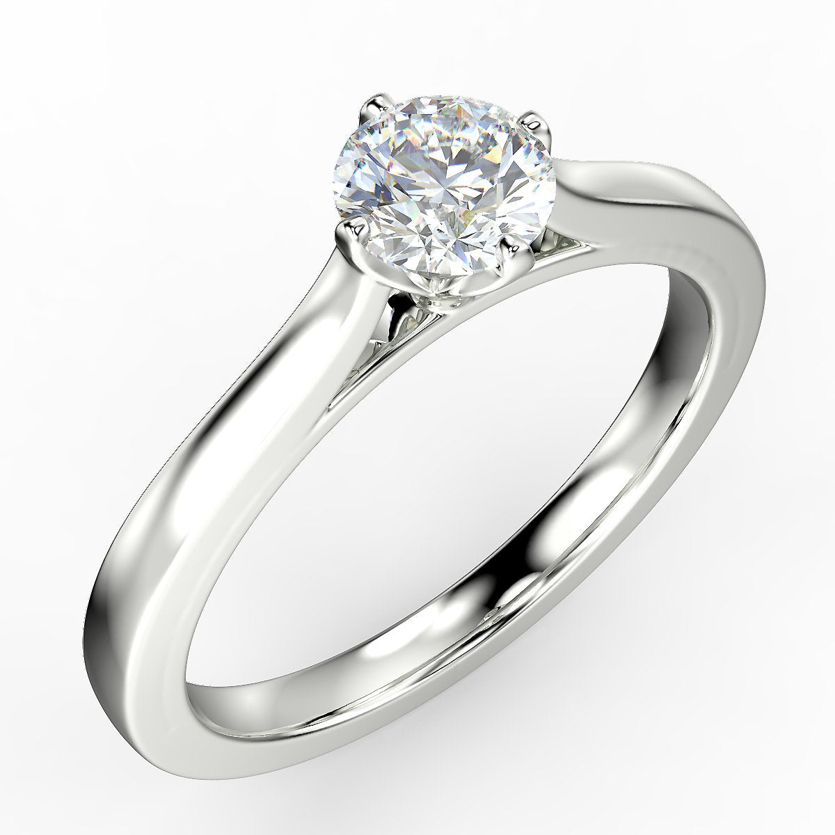 Pierścionek zaręczynowy z diamentem 0,45 ct