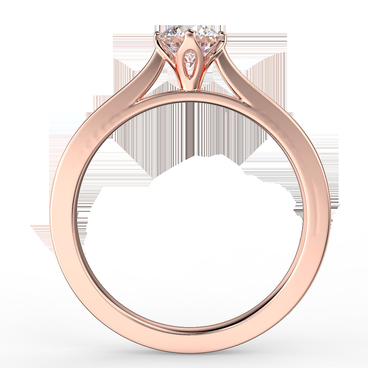 Pierścionek zaręczynowy z diamentem 0,45 ct