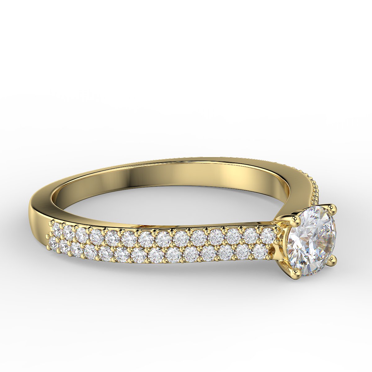 Pierścionek zaręczynowy z diamentami 0,48 ct