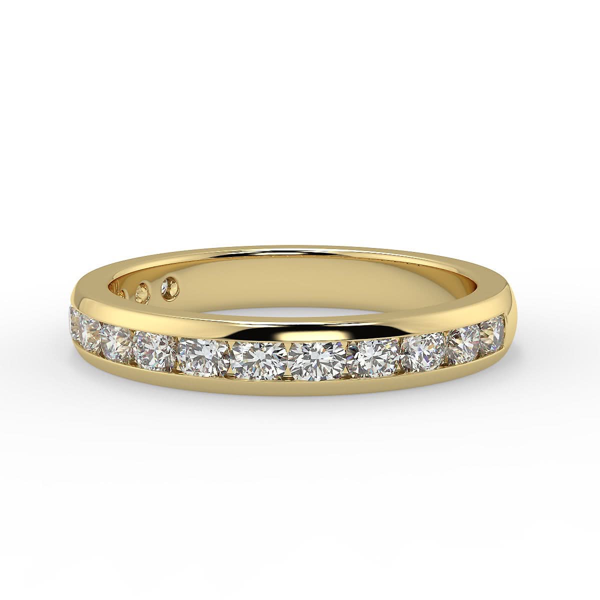 Tuscany Obrączka z żółtego złota z diamentami 0,75 ct
