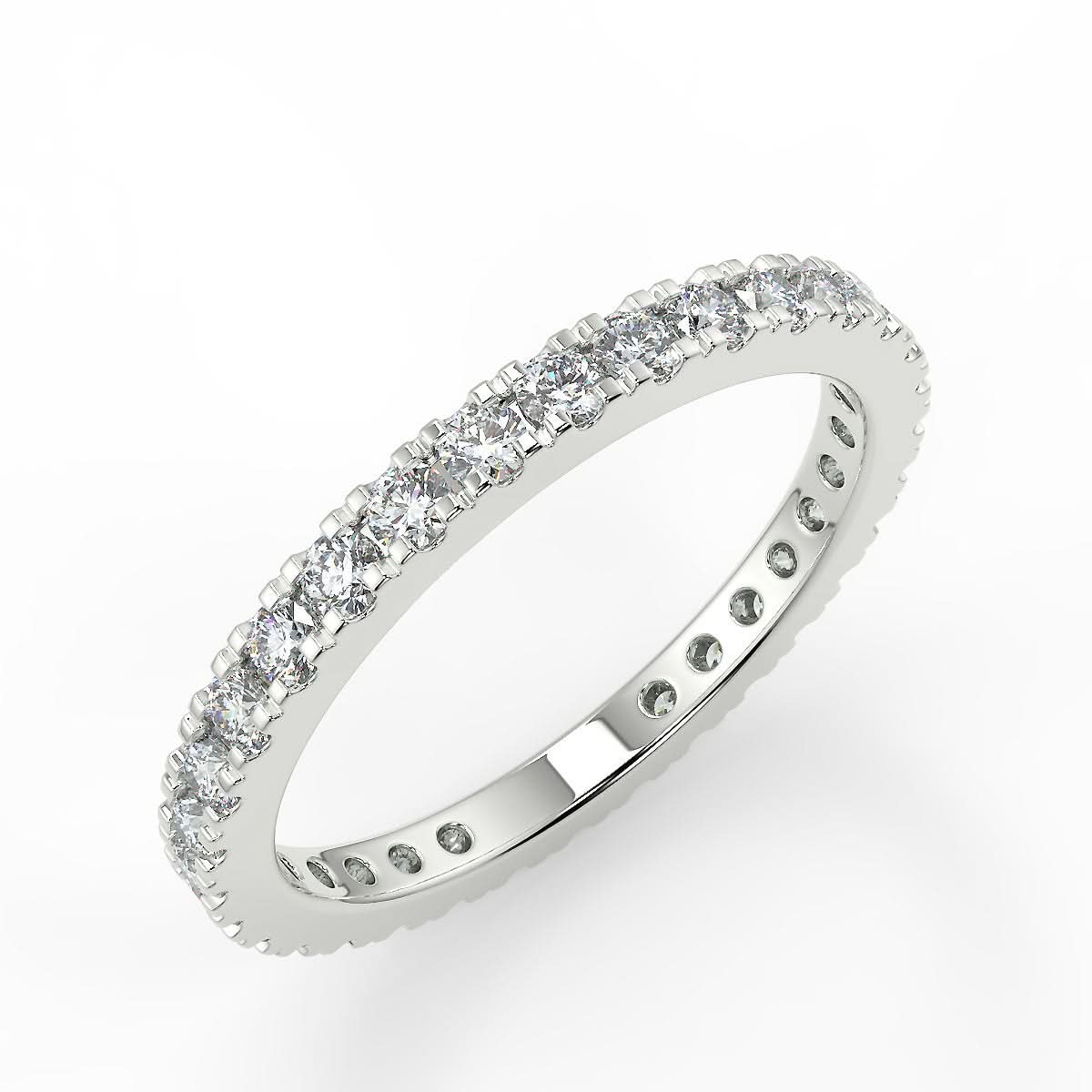 Padua Obrączka z białego złota z diamentami o masie 0,70 ct