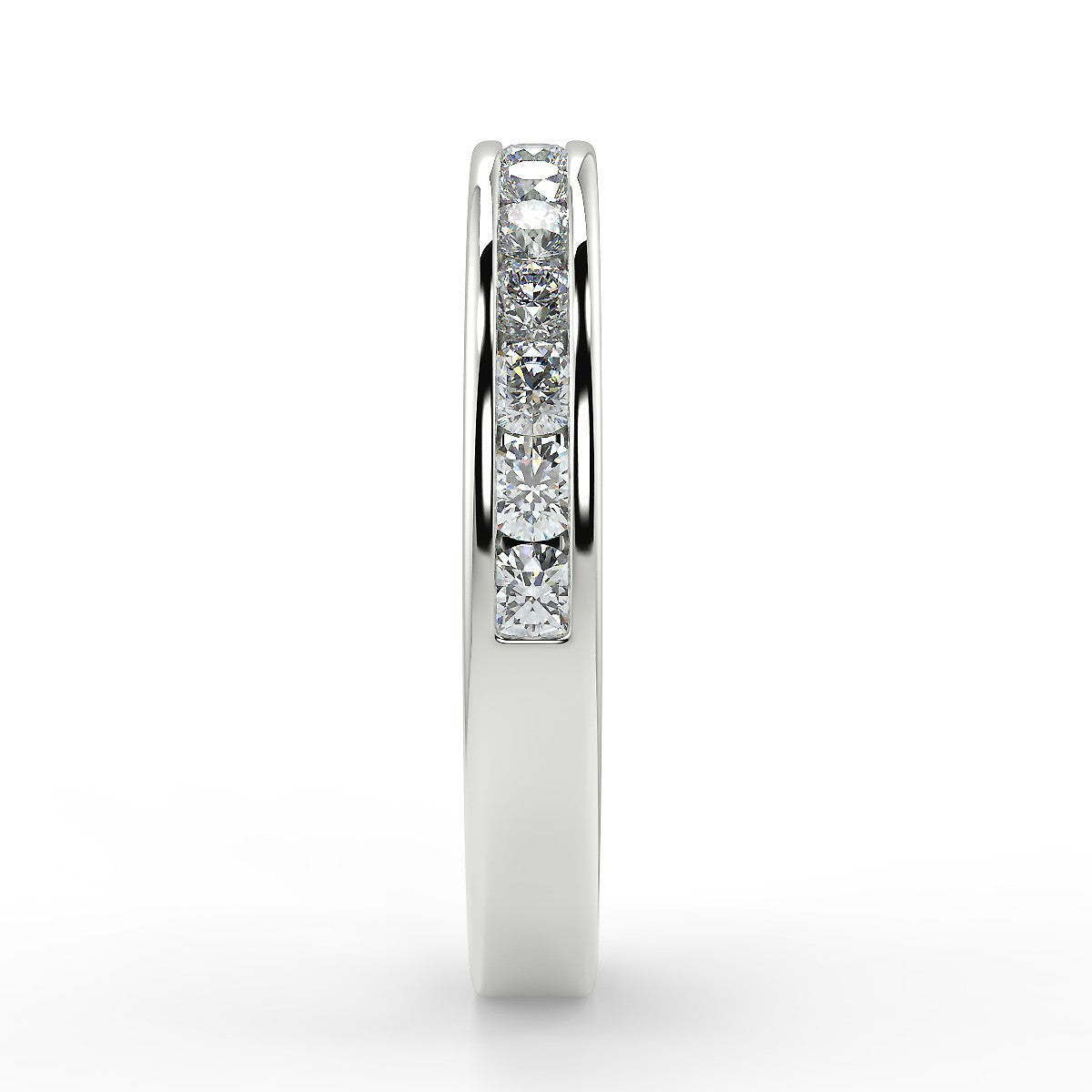 Florence Obrączka z białego złota z diamentami 0,70 ctw