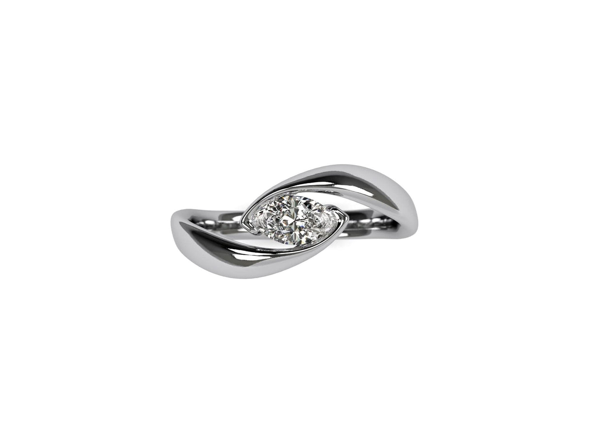 Crystal Eye – perfekcyjna oprawa diamentu o szlifie marquise