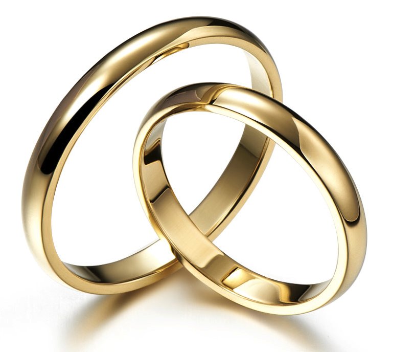 Subtelne złote obrączki