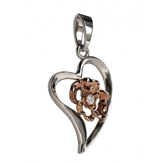 Najpiękniejsza złota zawieszka z brylantem - Symbol twoich uczuć