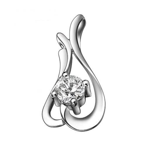 Zawieszka ze złota 585 z brylantem o masie 0,25 ct