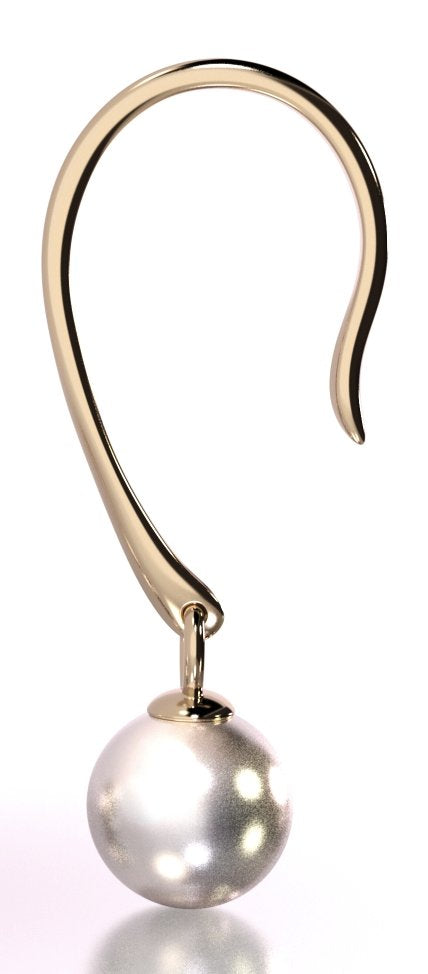 Perłowa Harmonia - cudne złote kolczyki z naturalnymi perłami