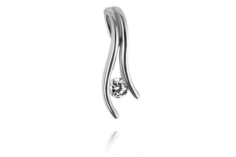 Złota zawieszka z brylantem 0,06ct