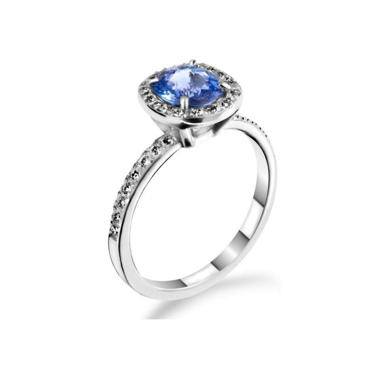 Nieskazitelna elegancja - złoty pierścionek zaręczynowy z tanzanitem