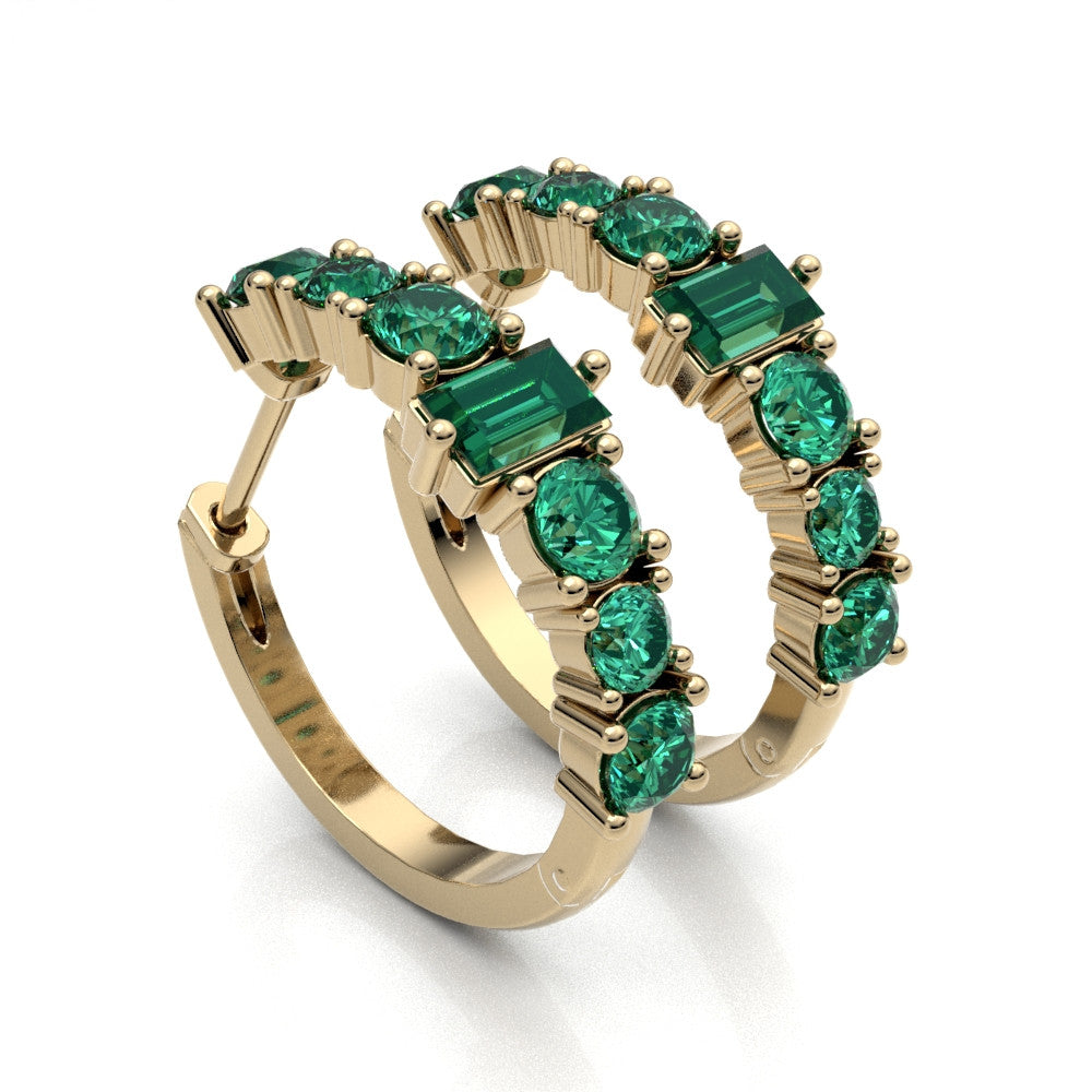 Kolczyki ze szmaragdami