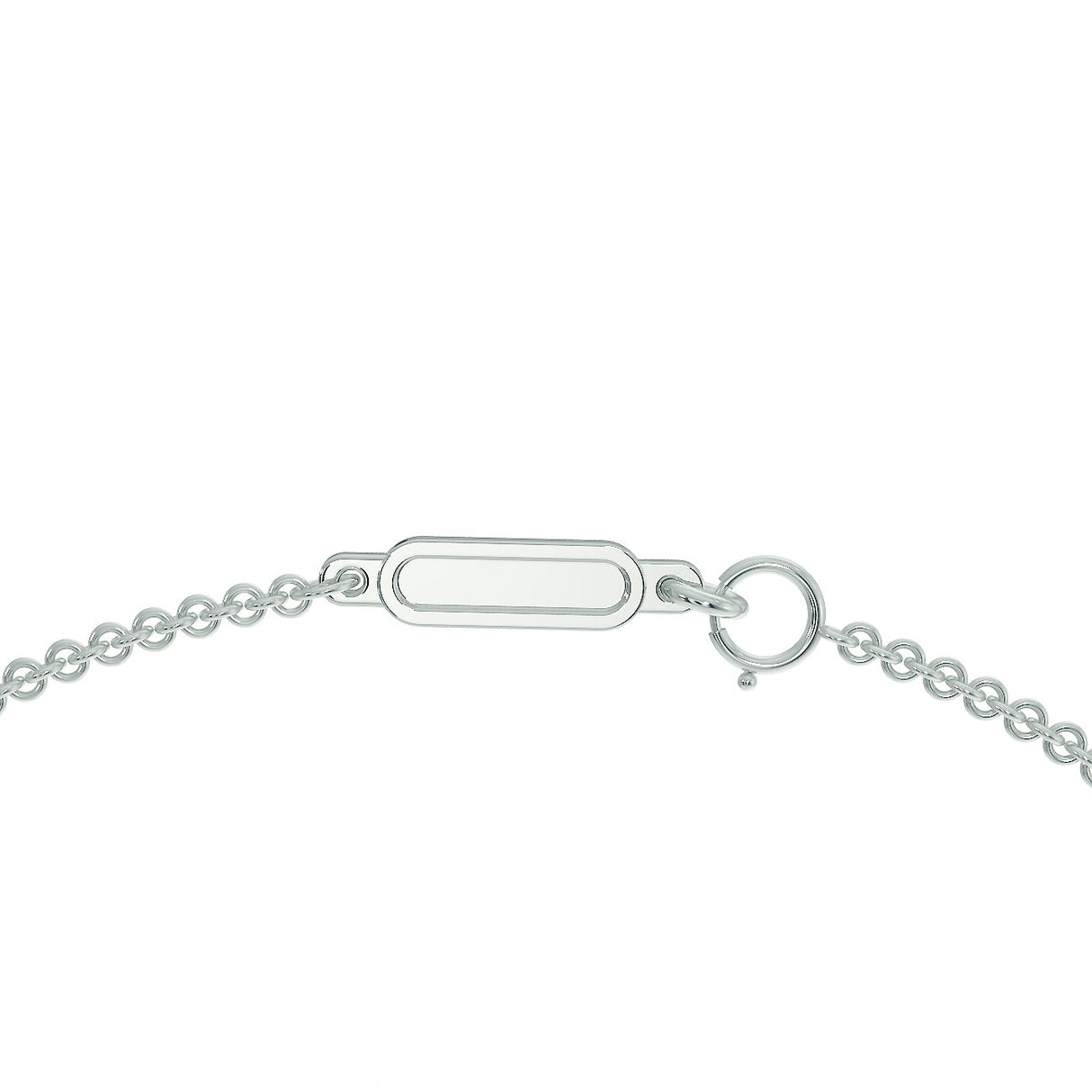 Bransoletka z białego złota z diamentami 0,12 ctw