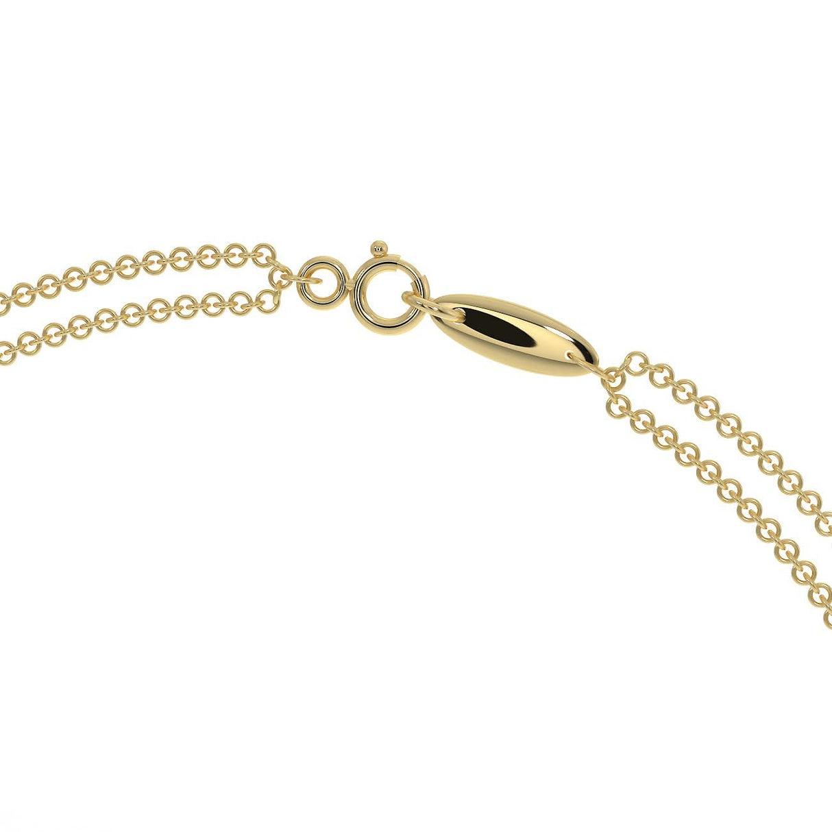 Złota bransoletka z diamentem 0,20 ct