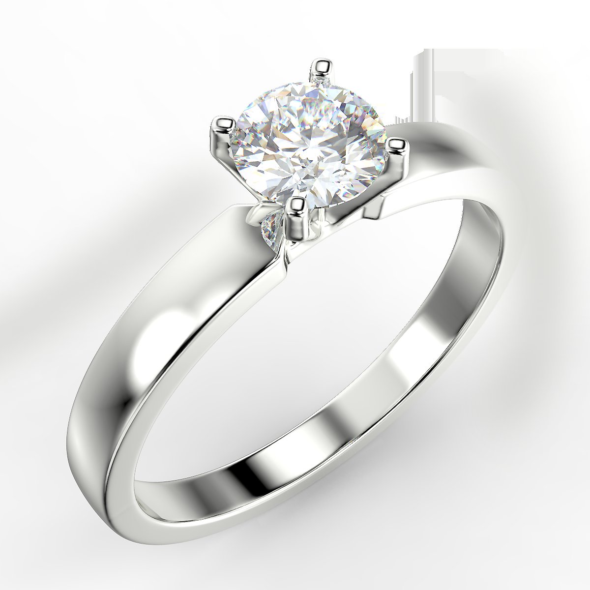 Minimalistyczny pierścionek z diamentem 0,40 ct