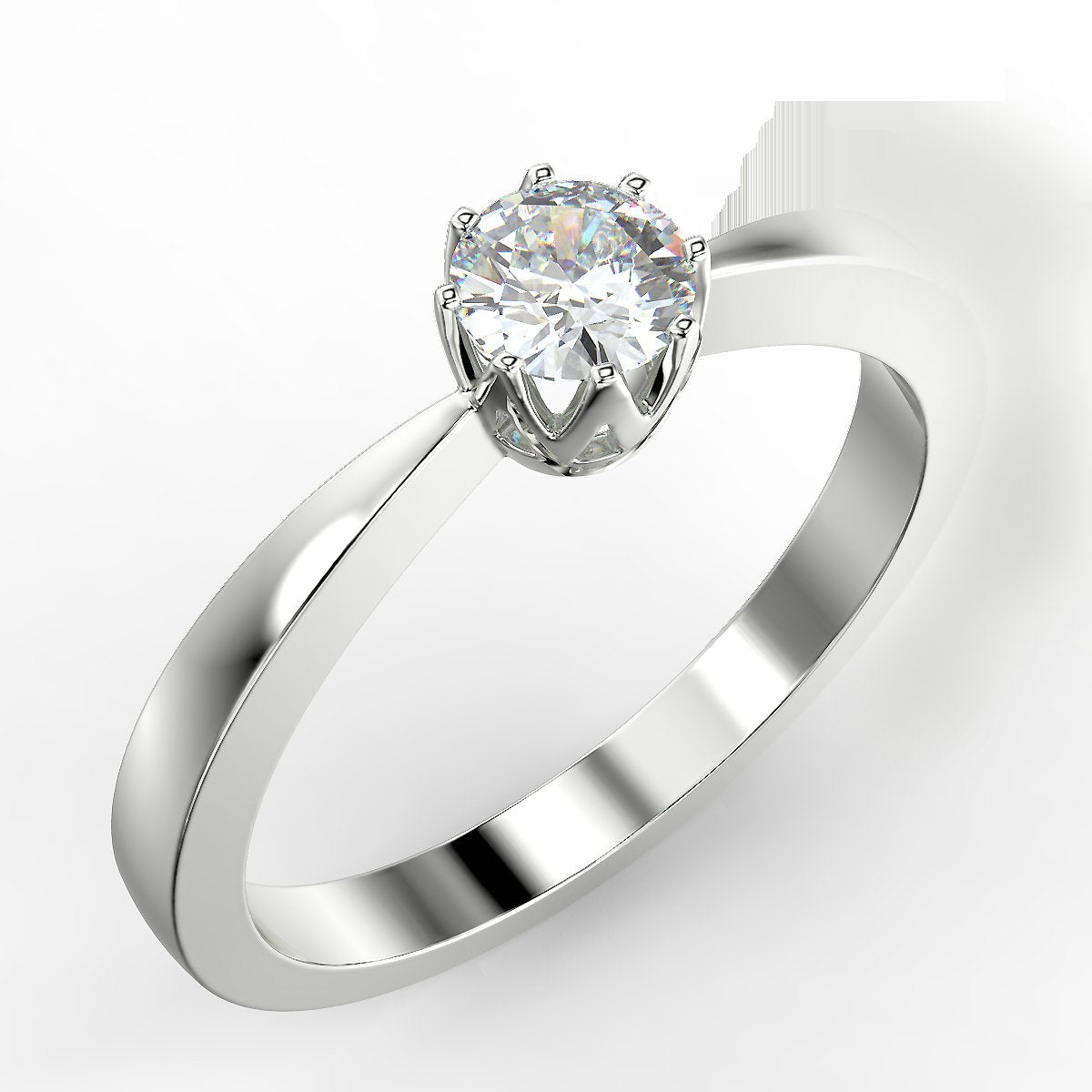 Classic Elegance - pierścionek zaręczynowy z diamentem 0,20 ct