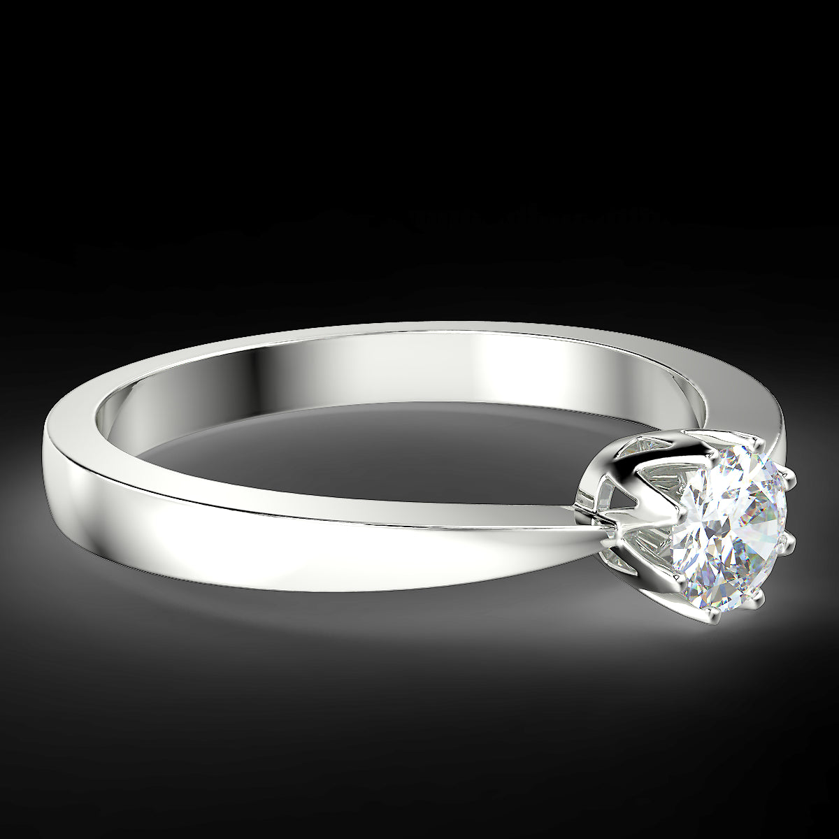 Classic Elegance - pierścionek zaręczynowy z diamentem 0,20 ct