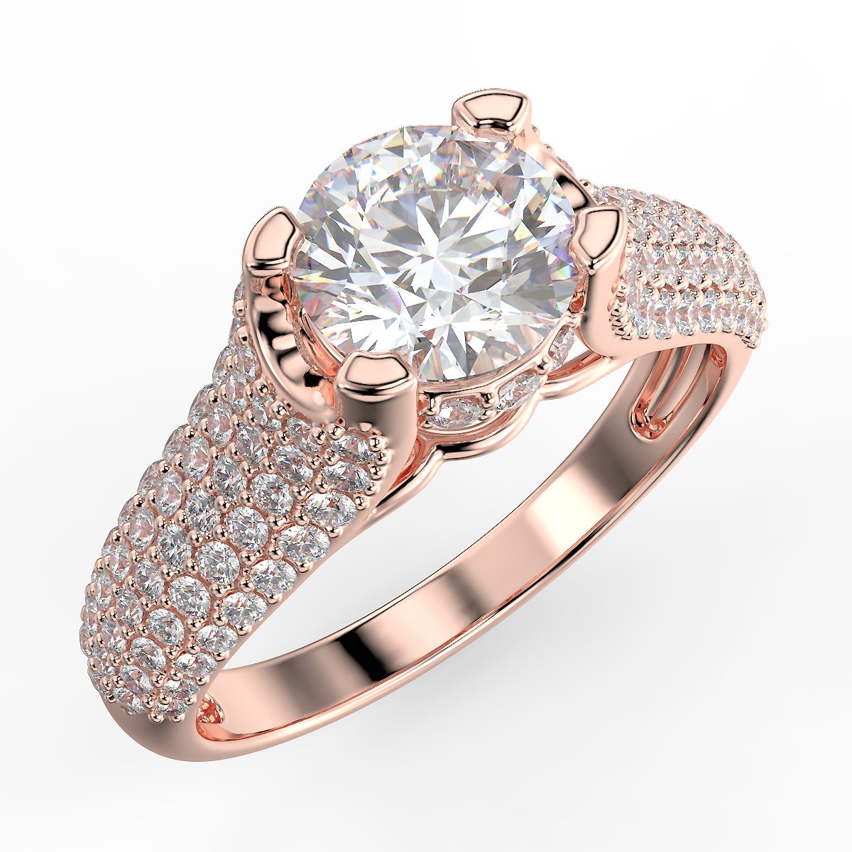 Radiant Glow - pierścionek zaręczynowy z diamentami 1,51 ctw.