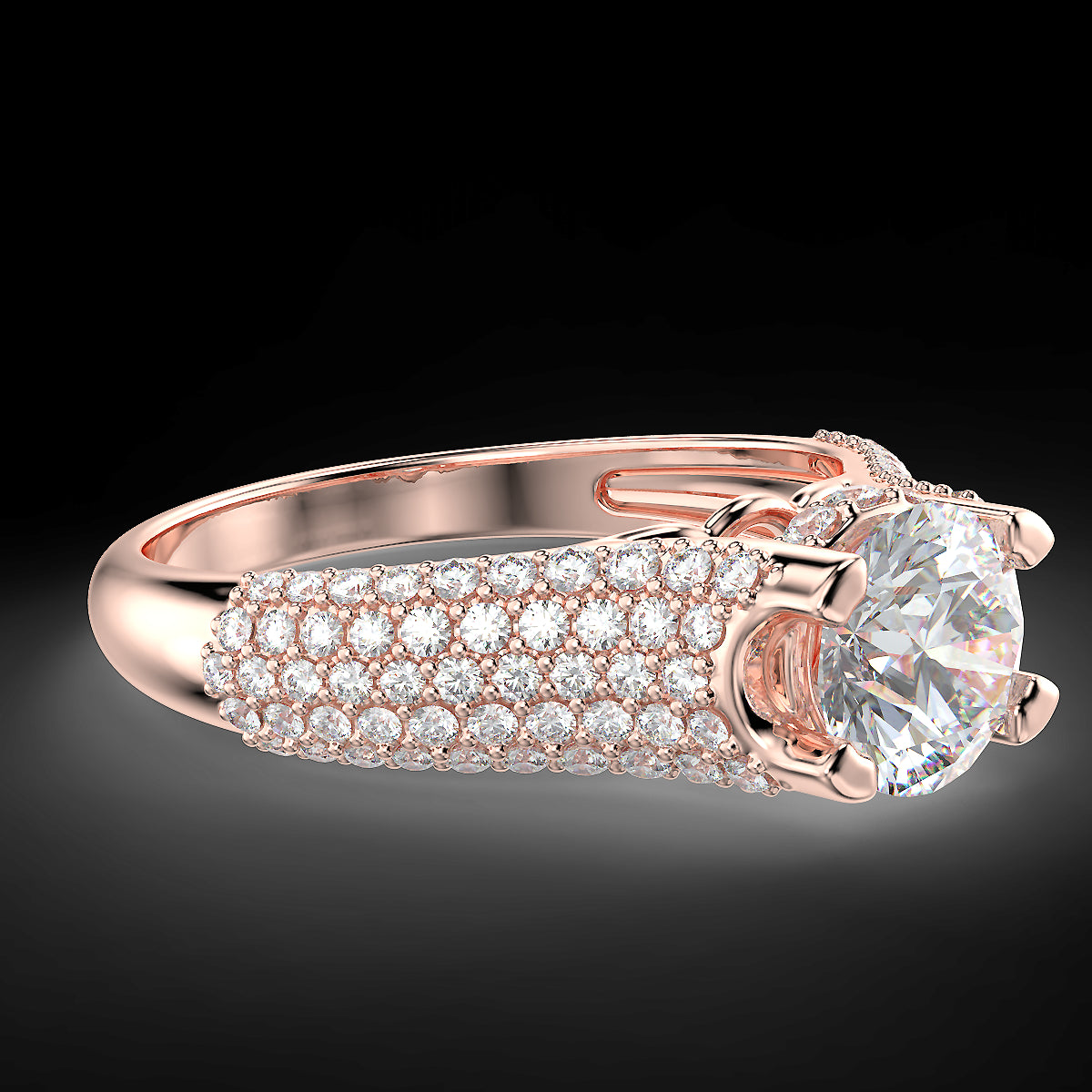 Radiant Glow - pierścionek zaręczynowy z diamentami 1,51 ctw.