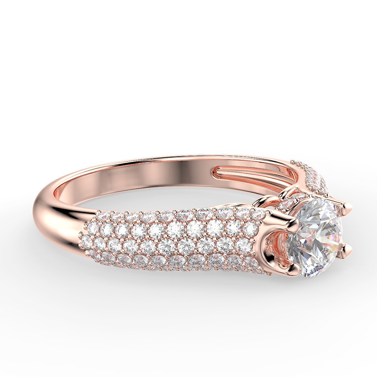 Radiant Glow - pierścionek zaręczynowy z diamentami o masie 0,89 ctw