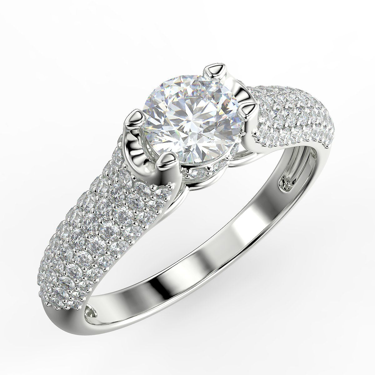 Radiant Glow - pierścionek zaręczynowy z diamentami 0,89 ctw