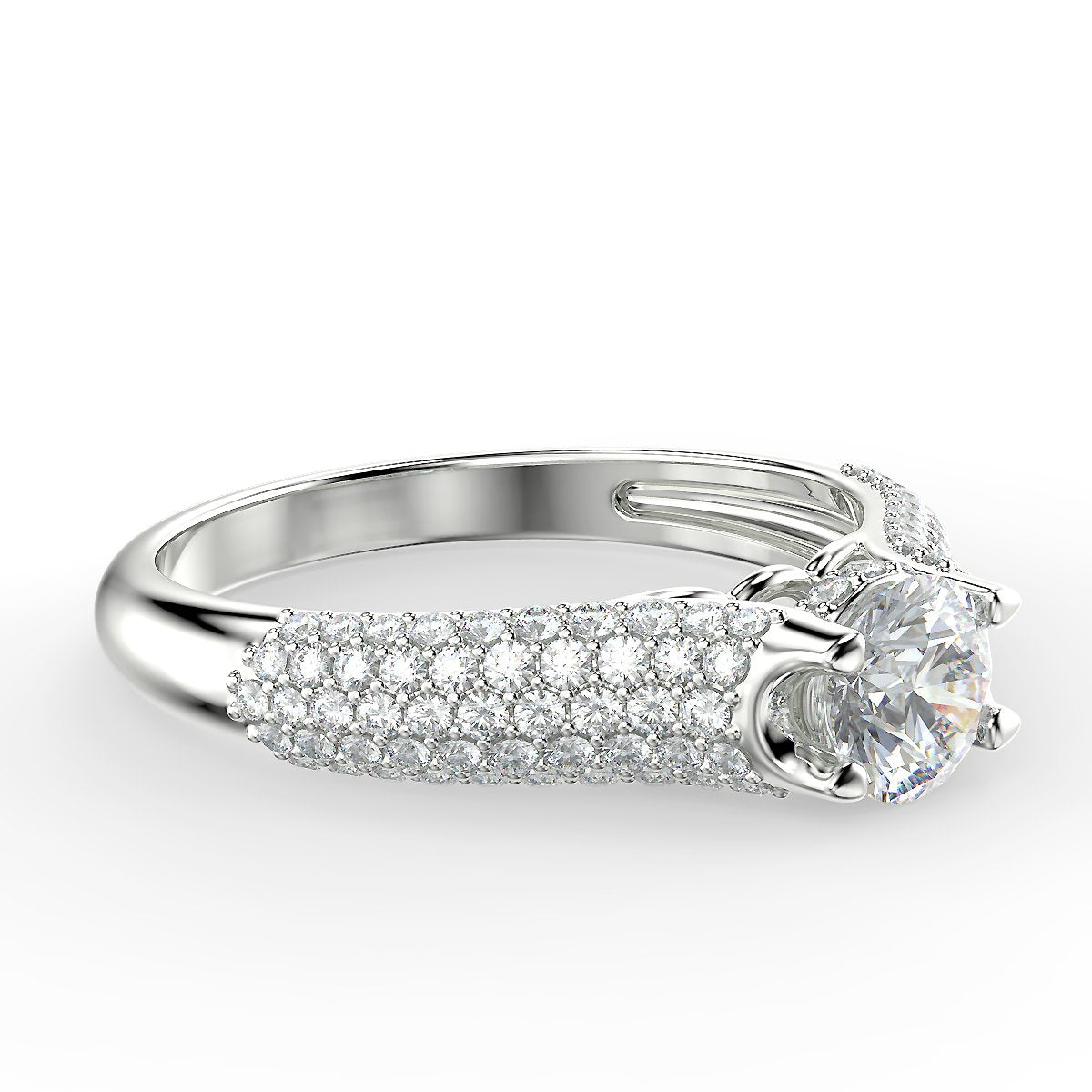 Radiant Glow - pierścionek zaręczynowy z diamentami 0,89 ctw