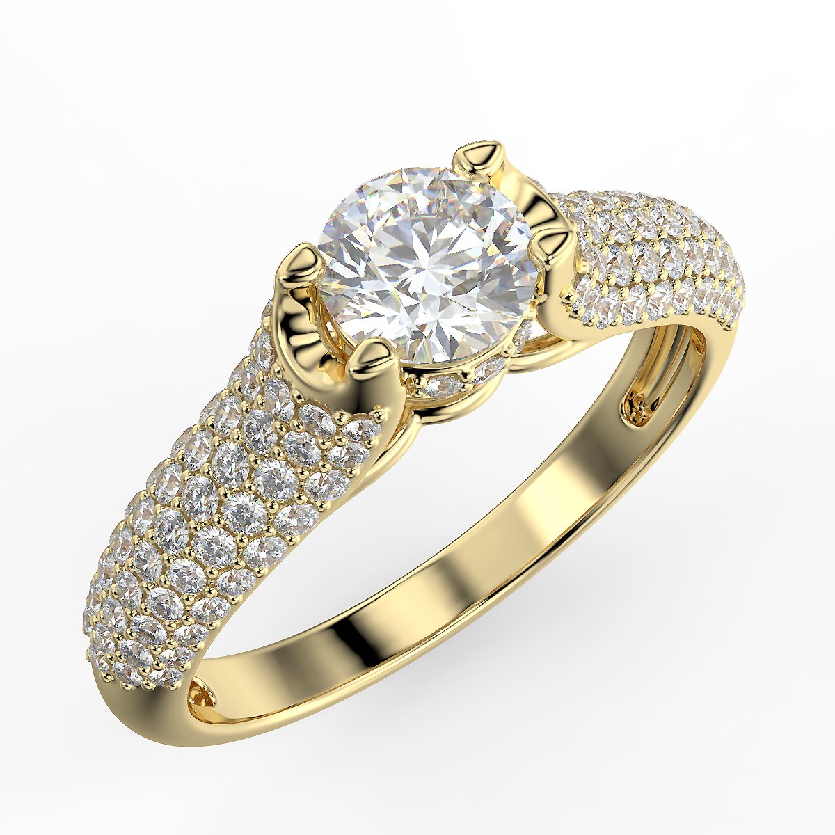 Radiant Glow - pierścionek z diamentami o masie 0,89 ctw