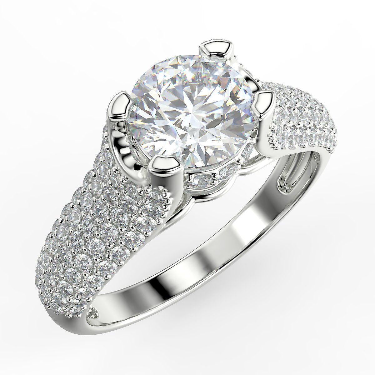 Radiant Glow - pierścionek z diamentami 1,51 ctw