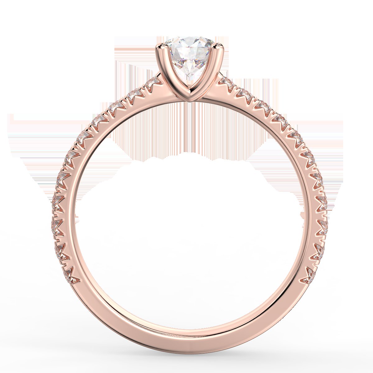 Rosé Allure - pierścionek z diamentami 0,85 ct