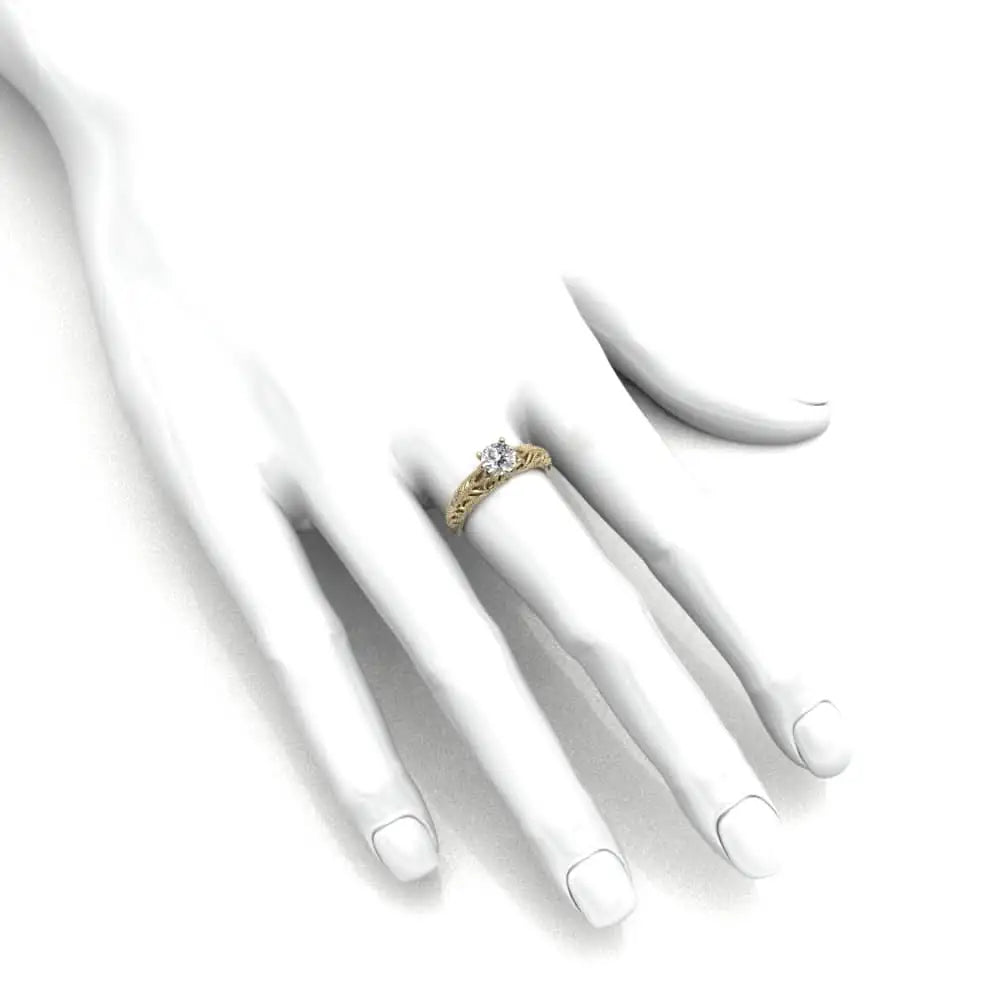 Dekoracyjny pierścionek z diamentem 0,50ct