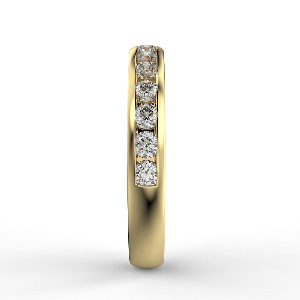 Tuscany Obrączka z żółtego złota z diamentami 0,75 ct