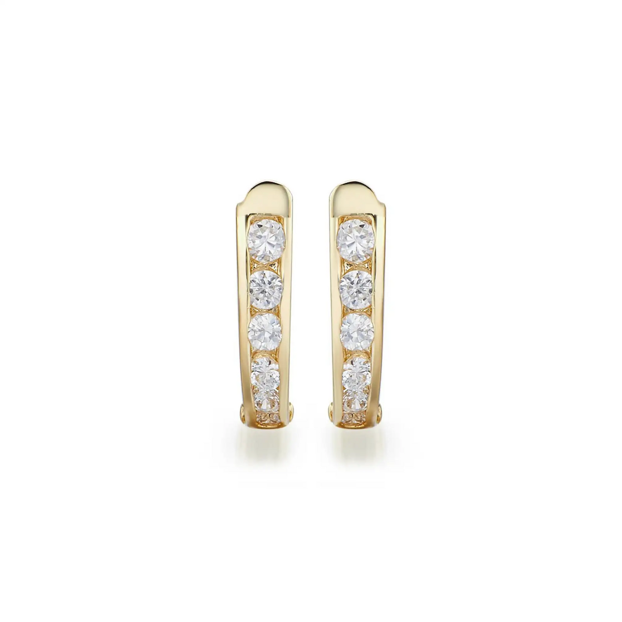 Kolczyki z żółtego złota z diamentami 0,40ct